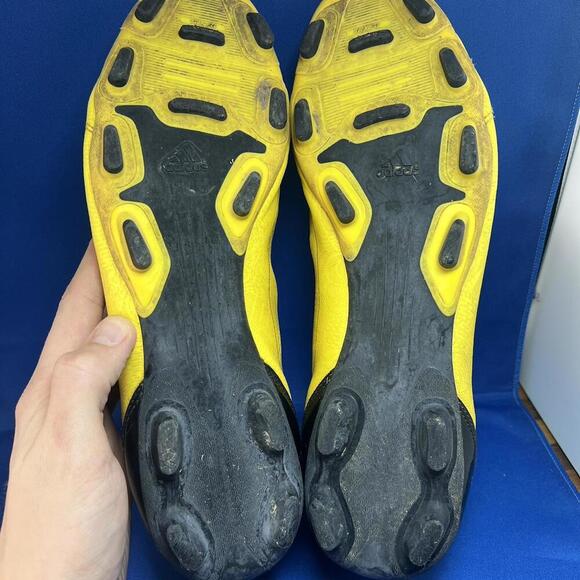 Adidas F10 Adizero FG 2010 Yellow Black Football Boots Cleats Size US 12 - Picture 6 of 8